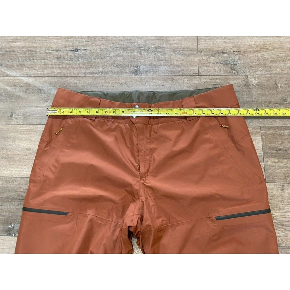 Patagonia Powder Town Pants Mens XXL REG RECCO Sienna Brown Ski Snowboard - Picture 8 of 13